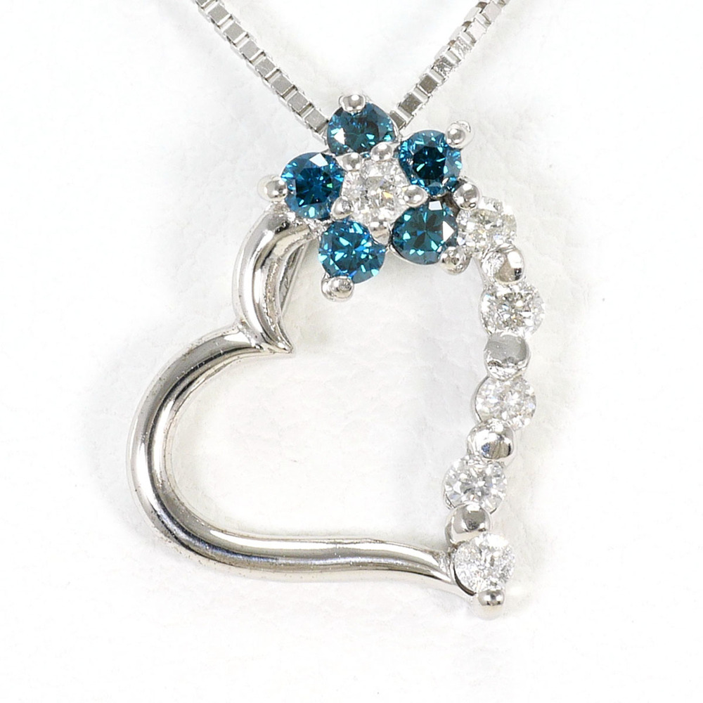 VINTAGE 10k Silver Diamond Necklace